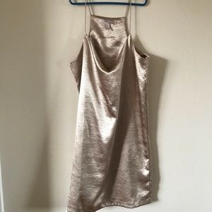 Beige/gold xs slip dress